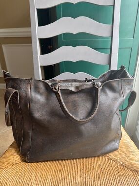 Free People ☕️ Oversized Leslie hobo purse bag cold brew balck